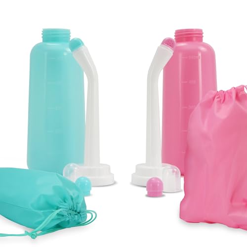 JJ CARE Peri Bottles - Pack of 2 Peri Bottles for Postpartum Care Kit, 500 ml Peri Bottles