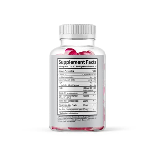 (Official 2 Pack) Slimming Gummies It Works with Apple Cider Vinegar and Sicilian Blood Orange Extract