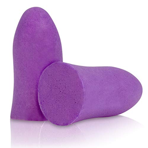 JORESTECH Safety Earplugs Purple Ultra Soft Foam Small/Slim SNR 35 dB Comfortable