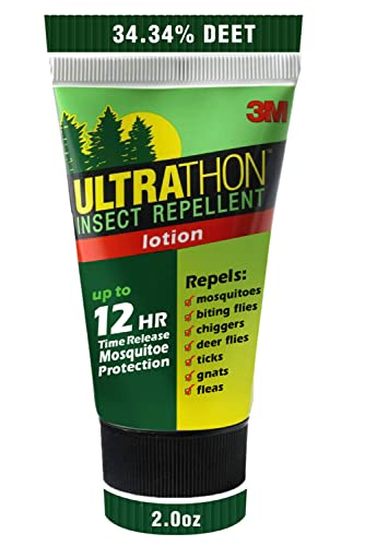 3M Ultrathon Insect Repellent Lotion, Splash and Sweat Resistant, 2 Oz Ultrathon