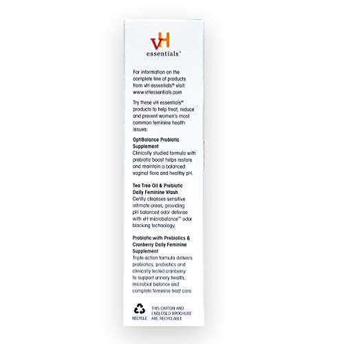vH essentials Vitamin C Vaginal Tablet | Boric Acid Suppository Alternative | Supports Healthy pH and Eliminates