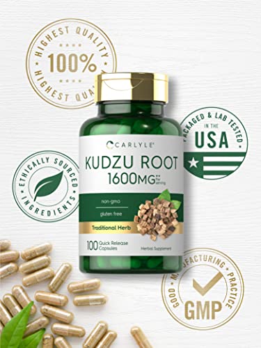 Carlyle Kudzu Root | 100 Extract Capsules | Non-GMO and Gluten Free Formula