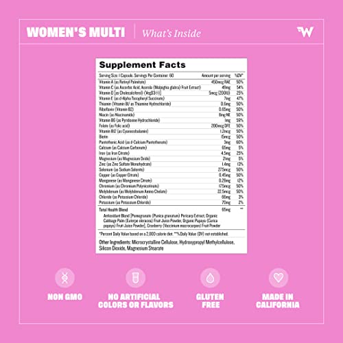 Health By Habit Womens Multi Supplement (60 Capsules) - 23 Essential Vitamins