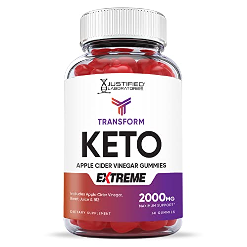 Transform Keto ACV Gummies Extreme Formula 2000MG Vegan Non GMO with Pomegranate