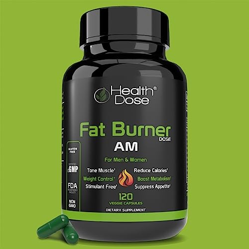 Health Dose Fat Burner AM. Weight Control & Metabolism Boost. For Active Lifestyles.