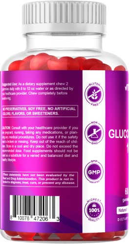 Vitamatic Sugar Free Glucomannan Gummies (Amorphophallus Konjac Root) - 1000mg per