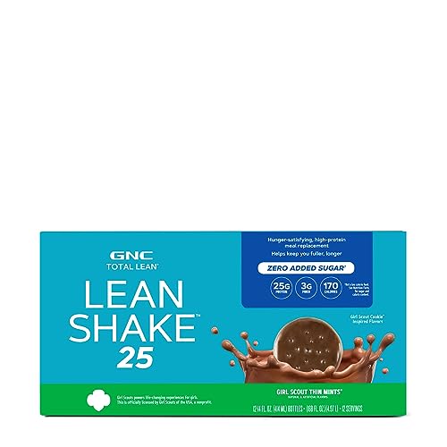GNC Total Lean | Lean Shake 25, To Go Bottles | Low-Carb Protein Shake to Improve Weight