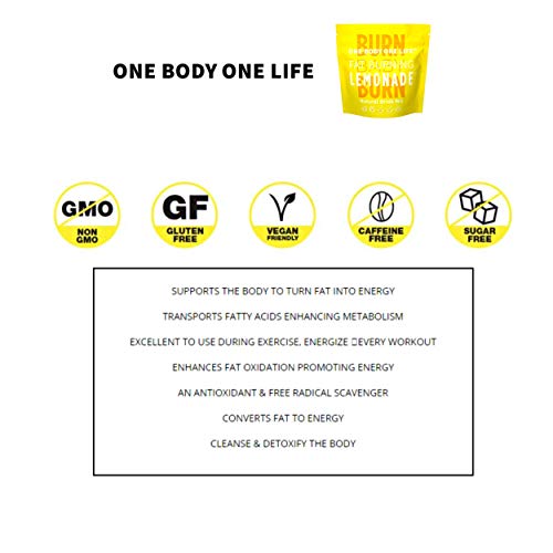 Fat Burning Lemonade Stimulant Free Weight Loss and Energy Drink Mix for Women & Men