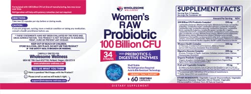 Dr. Formulated Raw Probiotics for Women 100 Billion CFUs with Prebiotics