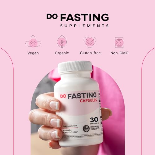 DOFASTING Glucomannan Capsules, Fiber Supplement Glucomannan, Sugar Cravings Blocker