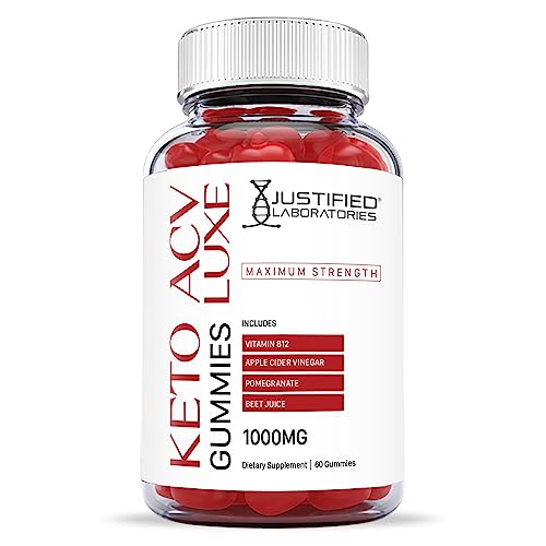 Justified Laboratories Luxe Keto ACV Gummies 1000MG with Pomegranate Juice Beet Root