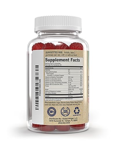 Womens Postpartum Hair Loss Gummies - Formuated for Postnatal Hair Care, Growth
