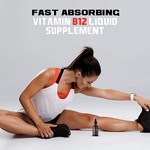 VITBOOST Vegan Liquid B-12 Drops – 60 x 5000 mcg Extra Strength Raspberry Flavored