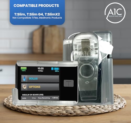 (2023-24 Model) A1C Pump Case, 360 Rotating Case for Tandem Tslim, t:Slim X2, t:Slim G4