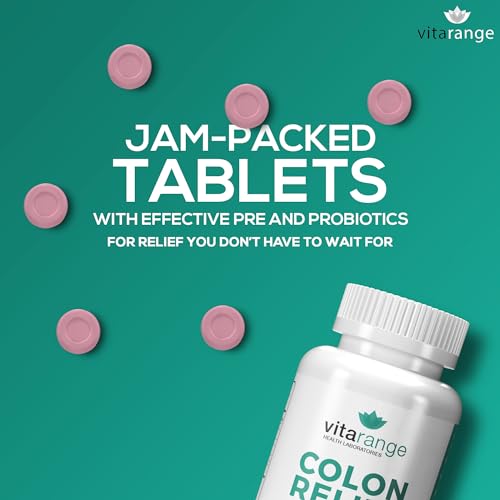 Colon Relief by VitaRange- Fast Constipation and Bloating Relief with Sunfiber Prebiotic