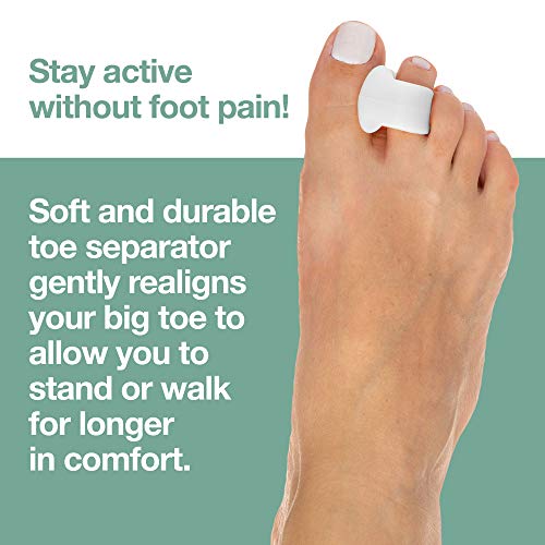 ZenToes Gel Toe Separators for Overlapping Toes, Bunions, Big Toe Alignm