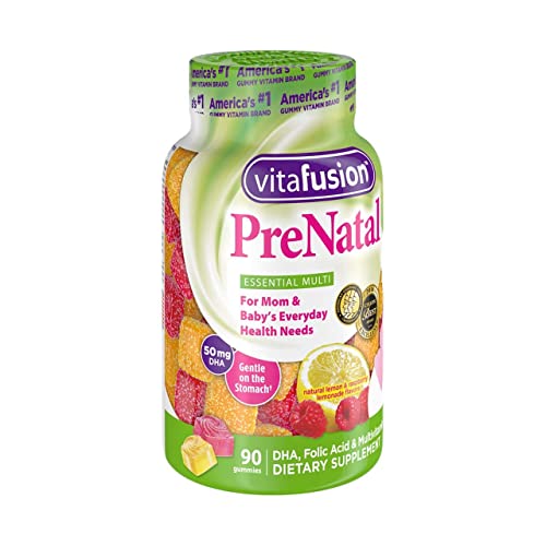 Vitafusion PreNatal Dietary Supplement, Lemon & Raspberry Lemonade Flavors 90 ea (Pack of 6)