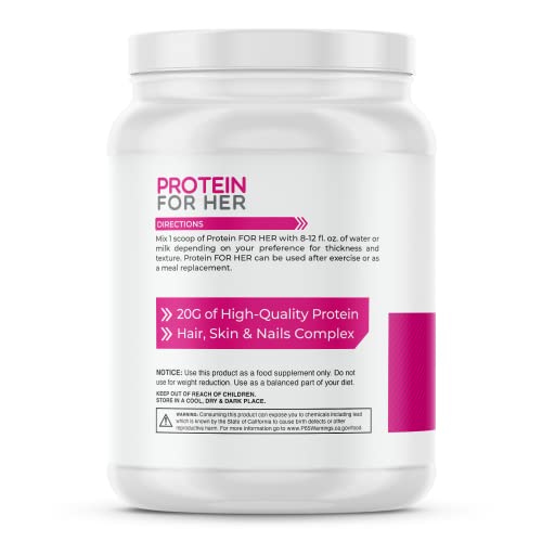 FoxyFit Protein for Her, Caramel Mocha Whey Protein Powder with CLA and Biotin