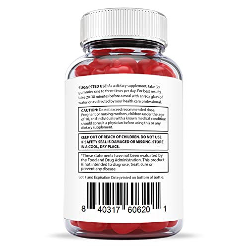 Justified Laboratories Luxe Keto ACV Gummies 1000MG with Pomegranate Juice Beet Root