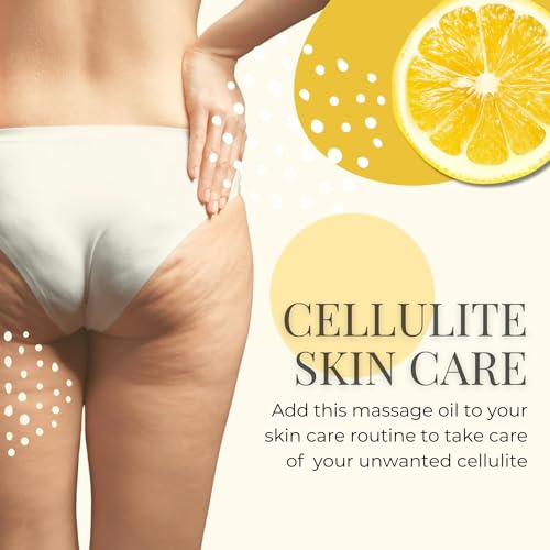 Essentially KateS Anti Cellulite Massage Oil 8 Fl Oz - Helps Break Down Fat Cells in Hip