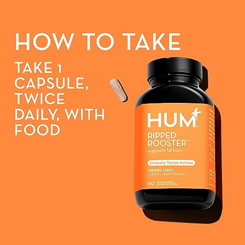 HUM Ripped Rooster - Natural Green Tea Supplement to Boost Metabolism, Control Cravings