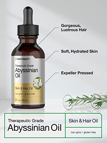 Abyssinian Oil 4 fl oz | Hair and Skin Oil | 2 Pack of 2oz | Paraben, SLS and Fragrance Free