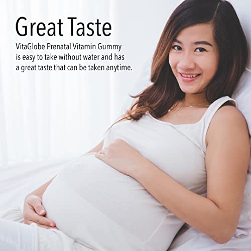 VitaGlobe Prenatal Vitamin Gummy - Womens Multivitamin for Healthy Growth and Brain Development
