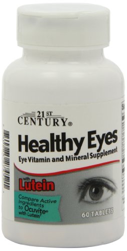 21st Century Healthy Eyes with Lutein Tablets, 60 Count, White (27452) 21st Century