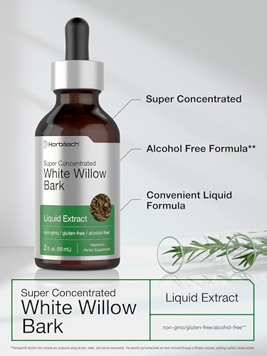 White Willow Bark Extract | 2 fl oz | Alcohol Free Liquid Tincture | Super Concentrated