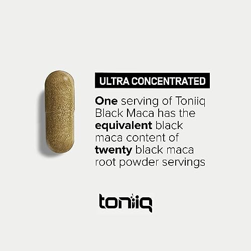 40,000mg Pure Black Maca Root Extract - Ultra Concentrated 20:1 Single Origin Wildcrafted Toniiq