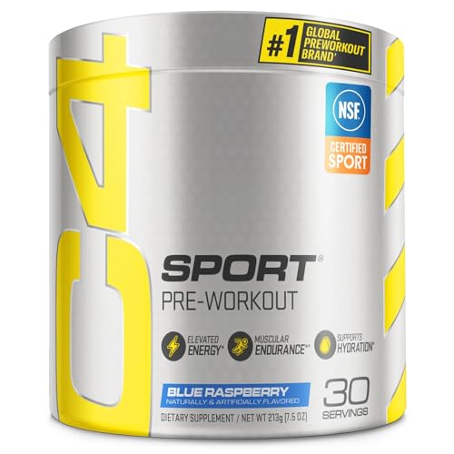 Cellucor C4 Original Pre Workout Powder ICY Blue Razz & C4 Sport Pre Workout Powder Blue Raspberry