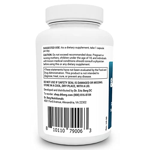 Dr. Berg Adrenal & Cortisol Capsules - Adrenal Supplement & Cortisol Manager - Mood