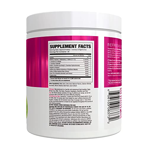 Her Thermogenic Amino Women's Pre Post & Intra Workout Booster (Strawberry Kiwi,30 Servings)