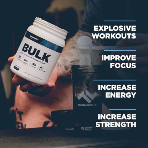 Transparent Labs Bulk Pre Workout Powder - Naturally Sweetened Advanced Pre-Workout