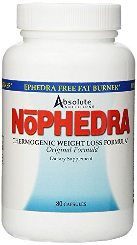 Absolute Nutrition Thermogenic Fat Burners, Nophedra Capsules, 80 Count Bottle