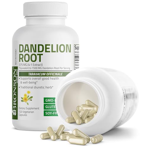 Bronson Dandelion Root High Potency Supplement, Supports Overall Good Health & Well