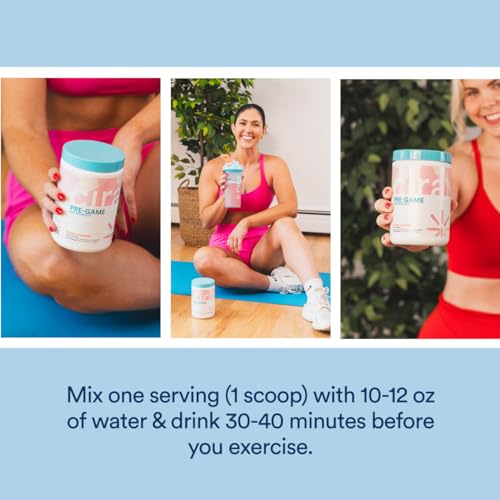 Cira Pre-Game Pre Workout Powder for Women - Preworkout Energy Supplement for Nitric