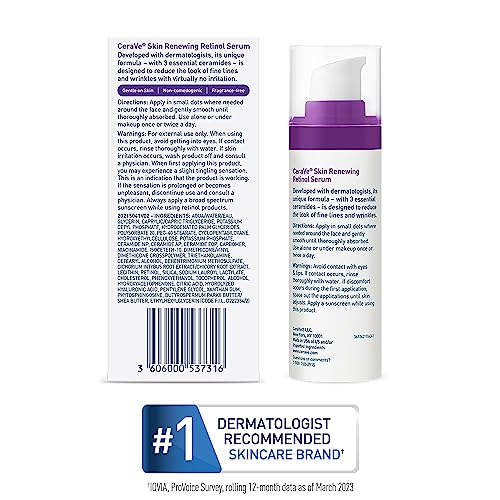CeraVe Anti Aging Retinol Serum | Cream Serum for Smoothing Fine Lines