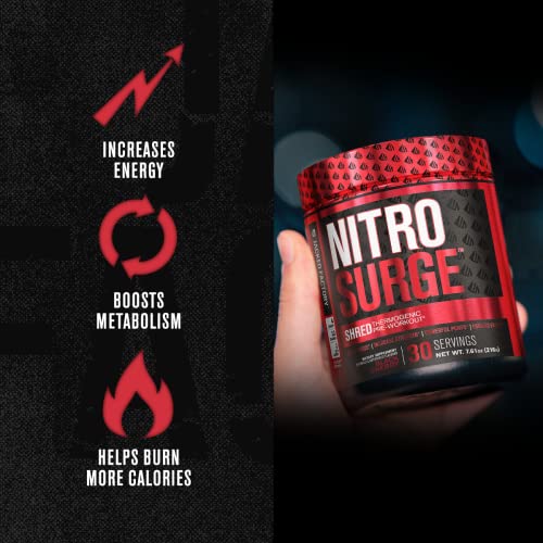 Jacked Factory NITROSURGE Shred Pre Workout Supplement - Energy