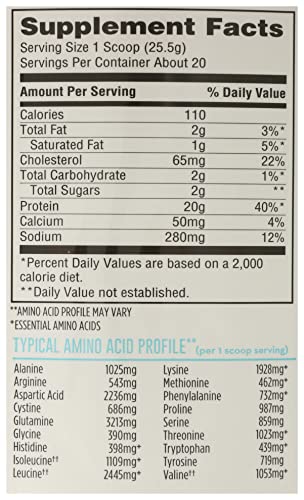 365 by Whole Foods Market, Vanilla Grass Fed Whey Protein, 18 Ounce 365 by Whole Foods Market
