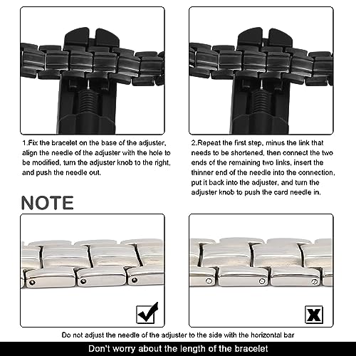 JEROOT Magnetic Bracelets for Men, Pure Titanium Double Row Strong Magnets