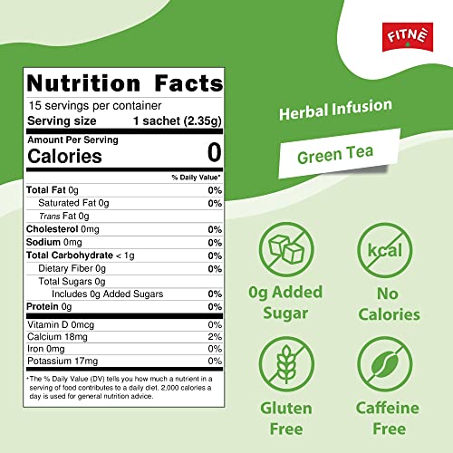 FITNE Green Tea Herbal Honey Lemon With Garcinia Senna Infusion Gentle Detox Cleanse
