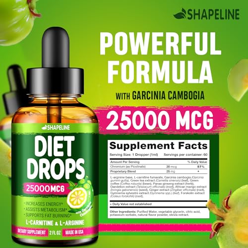 (Pack of 2) Weight Loss Drops - Made in USA - Appetite Suppressant for Women & Men
