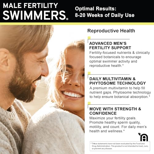 Swimmers | Fertility Support for Men | Optimal Sperm Count & Motility | Male Fertility Blend & Prenatal