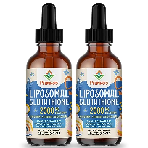 2000MG Liposomal Glutathione Liquid, 98% Absorption, Glutathione Liquid Supplement