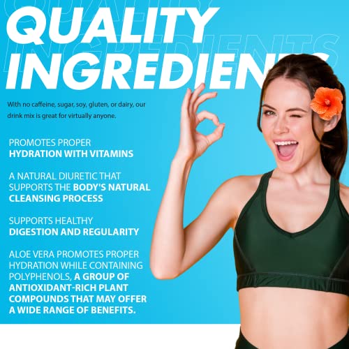 Yes You Can! Organic Aloe Vera Drink Mix - Super Greens Powder - Energy Drink Powder