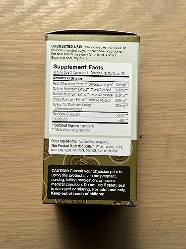 DailyNutra Mushroom Defense Formula - Immune Support Supplement | Organic