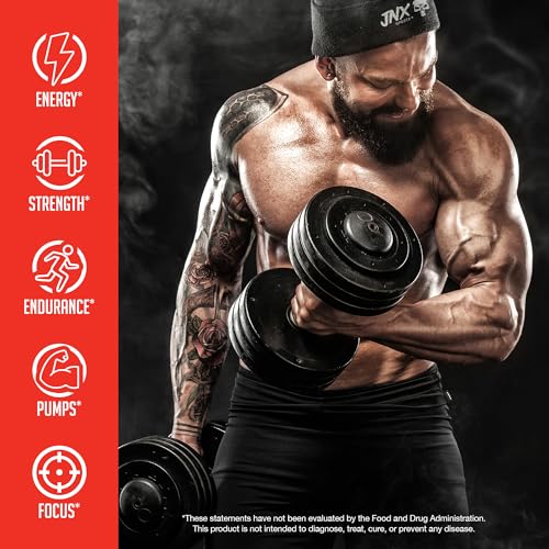JNX SPORTS The Curse! Pre Workout Powder - Blue Raspberry 50 Servings | Preworkout