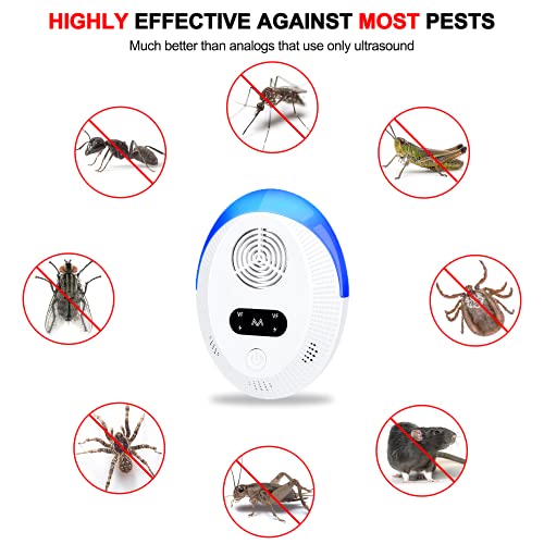 Ultrasonic Pest Repeller 6 Packs, Indoor Pest Control, Ultrasonic Pest Repell